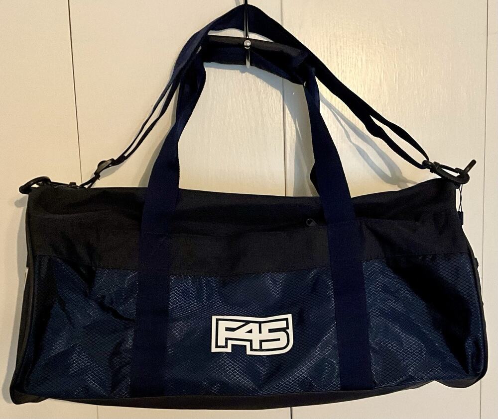 F45 Gym Training Duffel Bag Peacoat Color, Zip Closure - New With Tags